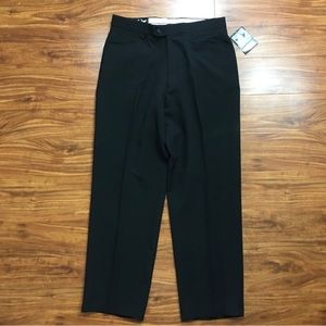 NWT New Vintage Mens OG Officer Gentleman Black Dress Pants Size 34 x 30 Classic